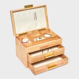 A New Day Three Drawer Wood Organizer
Jewelry Box